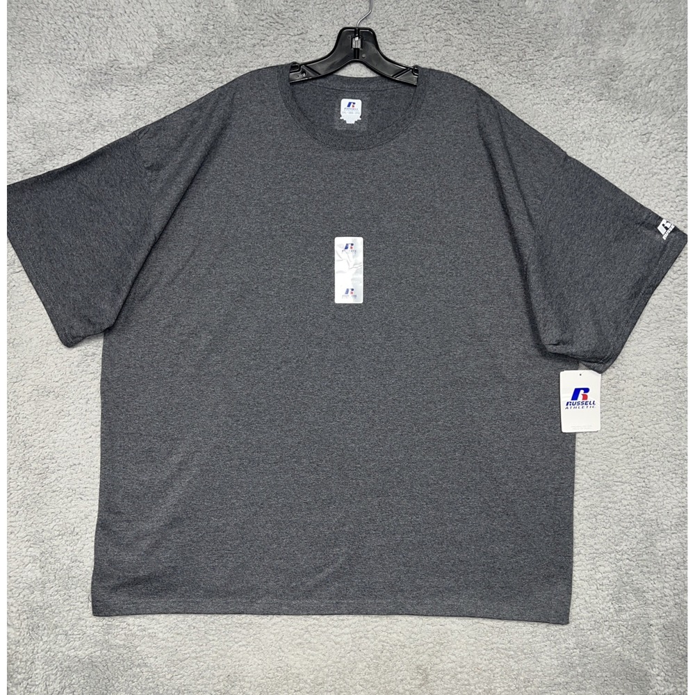NWT Russell Athletic T Shirt Men's Sz 3XL XXXL Heather Gray Plain Blank Tee 2011